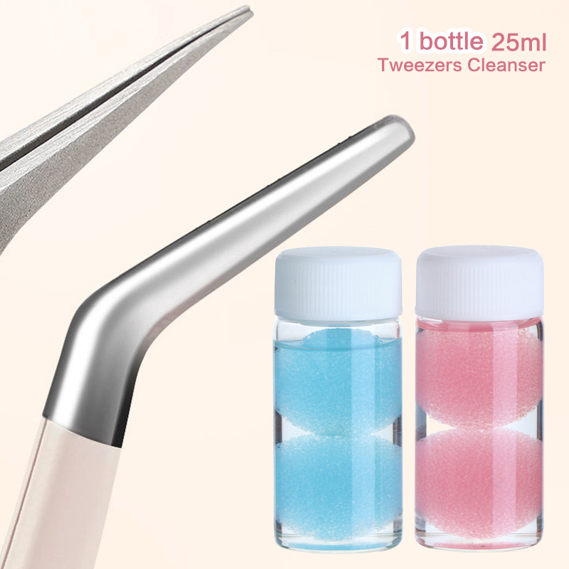 Lash Extension Tweezers - Пинцет для ресниц, очиститель, клей для