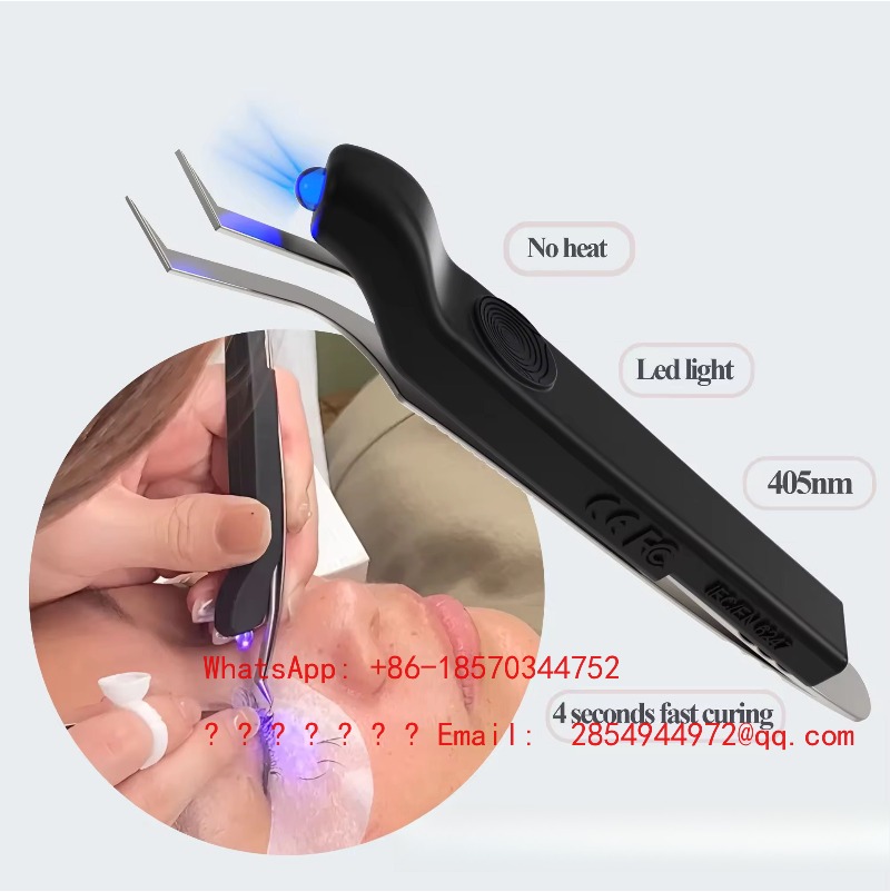 Lash Extension Tweezers - Беспроводная портативная УФ-лампа для наращивания ресниц,
