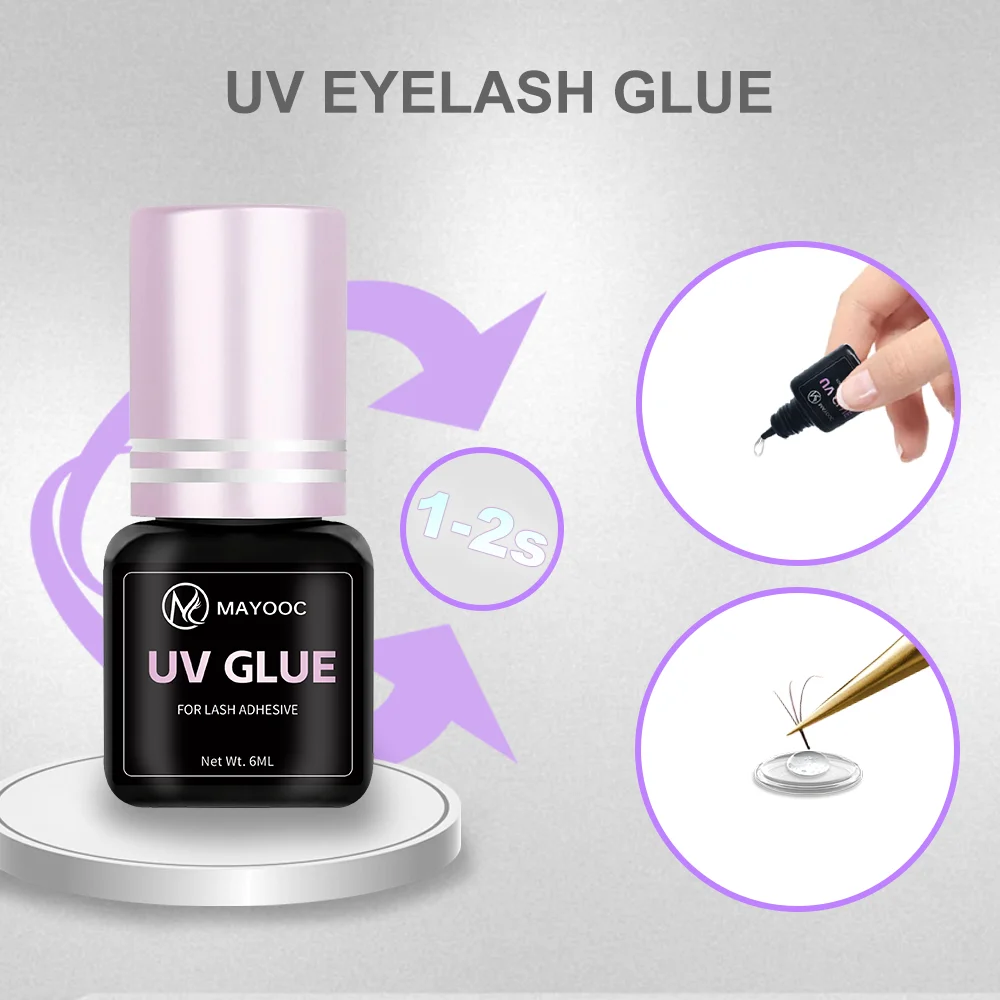 MAYOOC быстросохнущий 0,1S УФ- – обзор и цена Eyelash Extension Uv Glue
