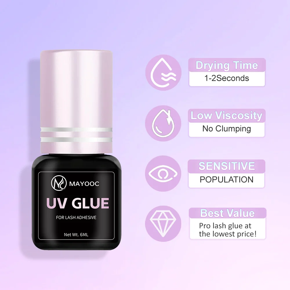 MAYOOC быстросохнущий 0,1S УФ- – обзор и цена Eyelash Extension Uv Glue