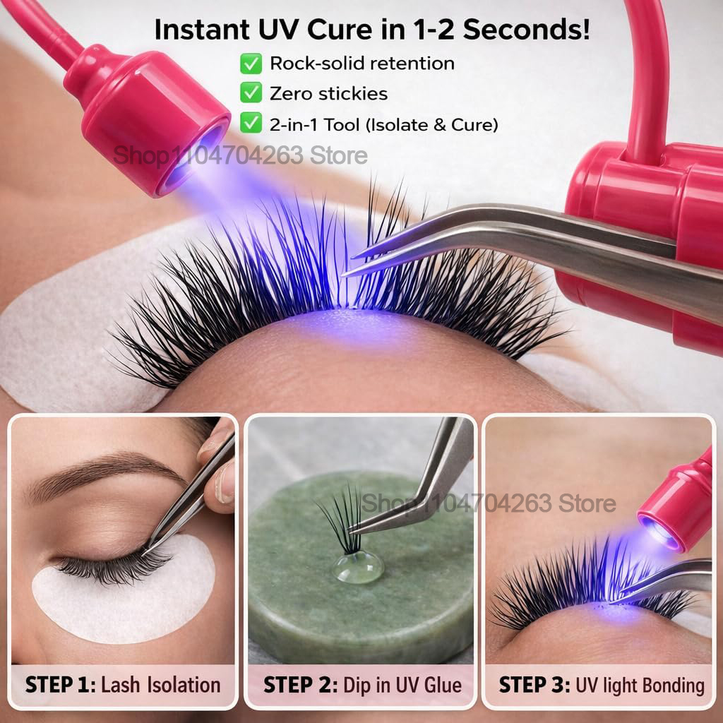 Мини-УФ-лампа для наращивания  – обзор и цена Lash Extension Tweezers